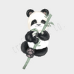 Afacan Panda Çocuk Odası Duvar Sticker — detay görünümü | Craft Paper Co