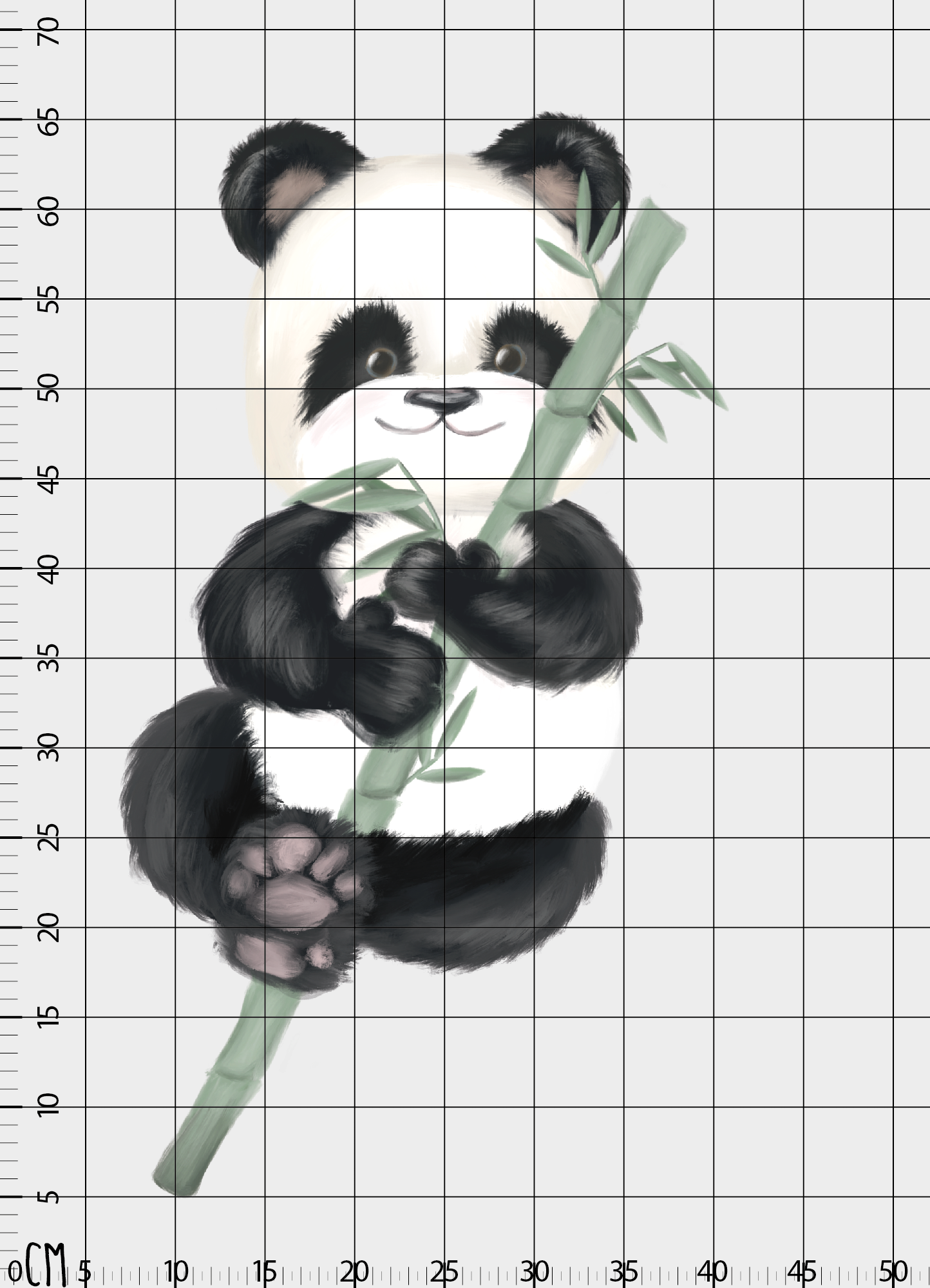 Afacan Panda Çocuk Odası Duvar Sticker — detay görünümü 2 | Craft Paper Co