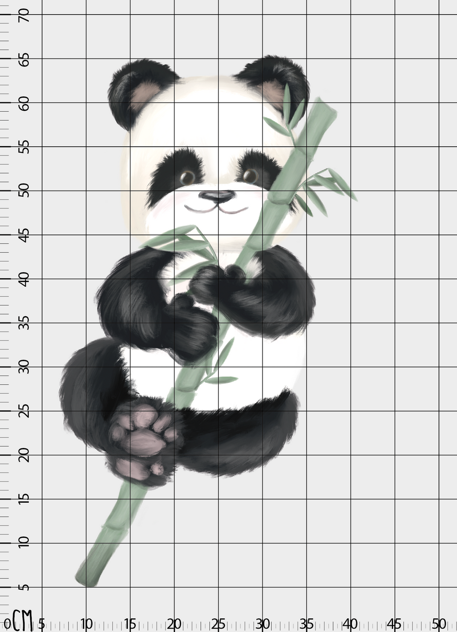 Afacan Panda Çocuk Odası Duvar Sticker — detay görünümü 2 | Craft Paper Co