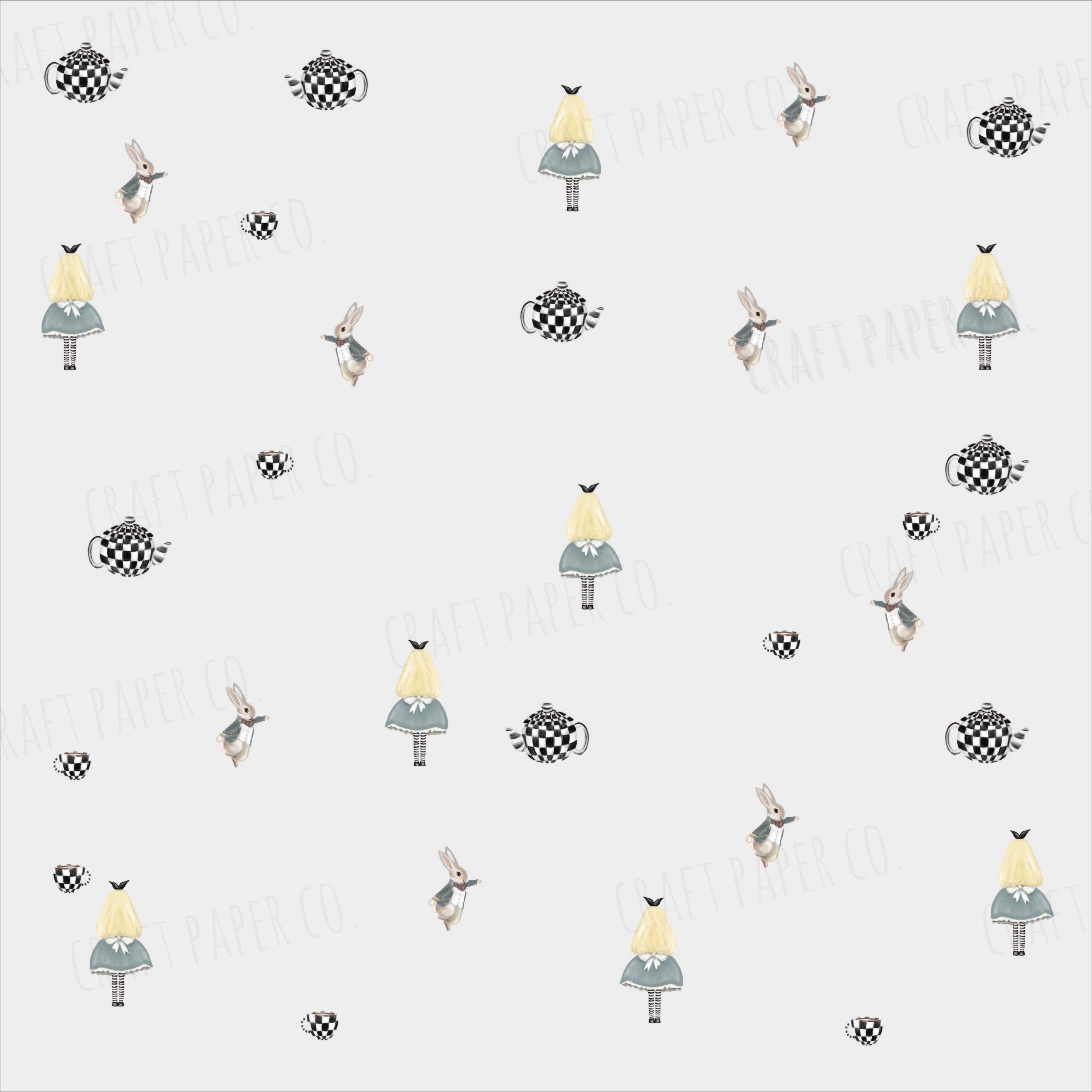 Alice Çay Partisi Mini Sticker Seti — detay görünümü | Craft Paper Co