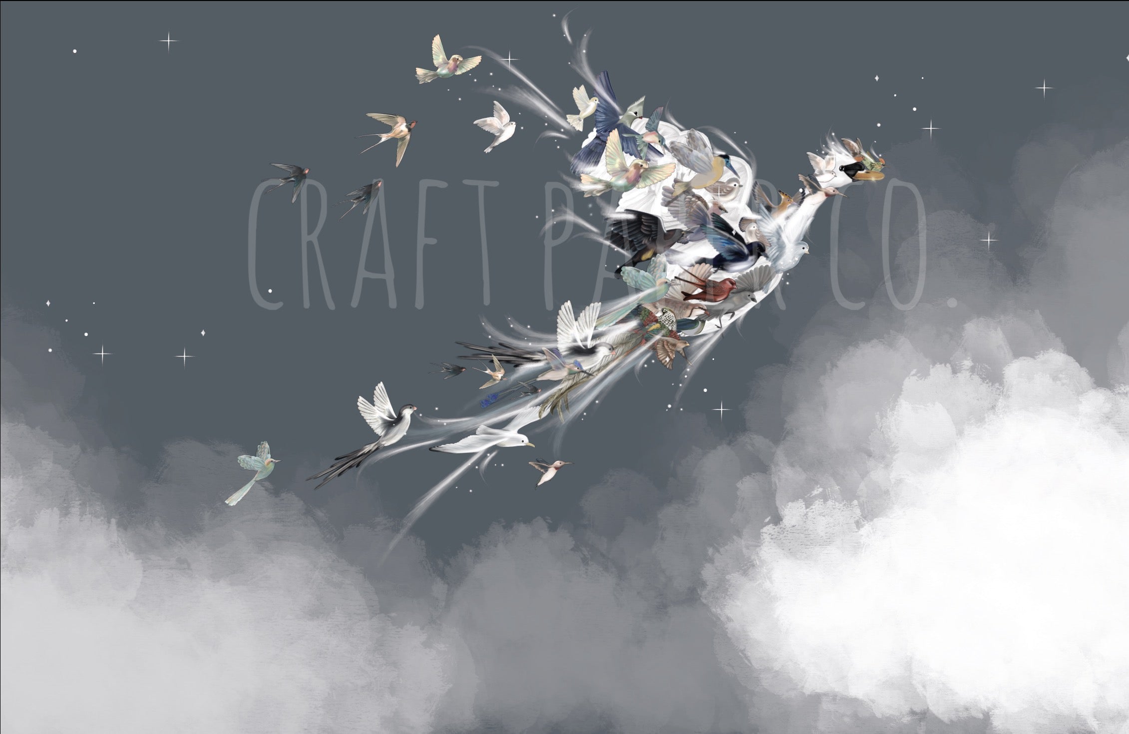 Anka Kuşu Duvar Kağıdı — detay görünümü | Craft Paper Co
