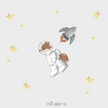 Astrofox Ve Roket Çocuk Odası Duvar Sticker — El çizimi çocuk odası duvar sticker | Craft Paper Co