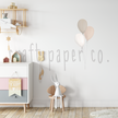 Balonlar ve Tavşancık Çocuk Odası Duvar Sticker — detay görünümü | Craft Paper Co