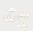 Beyaz Duvarlar İçin Bulutlar Çocuk Odası Duvar Sticker — El çizimi çocuk odası duvar sticker | Craft Paper Co