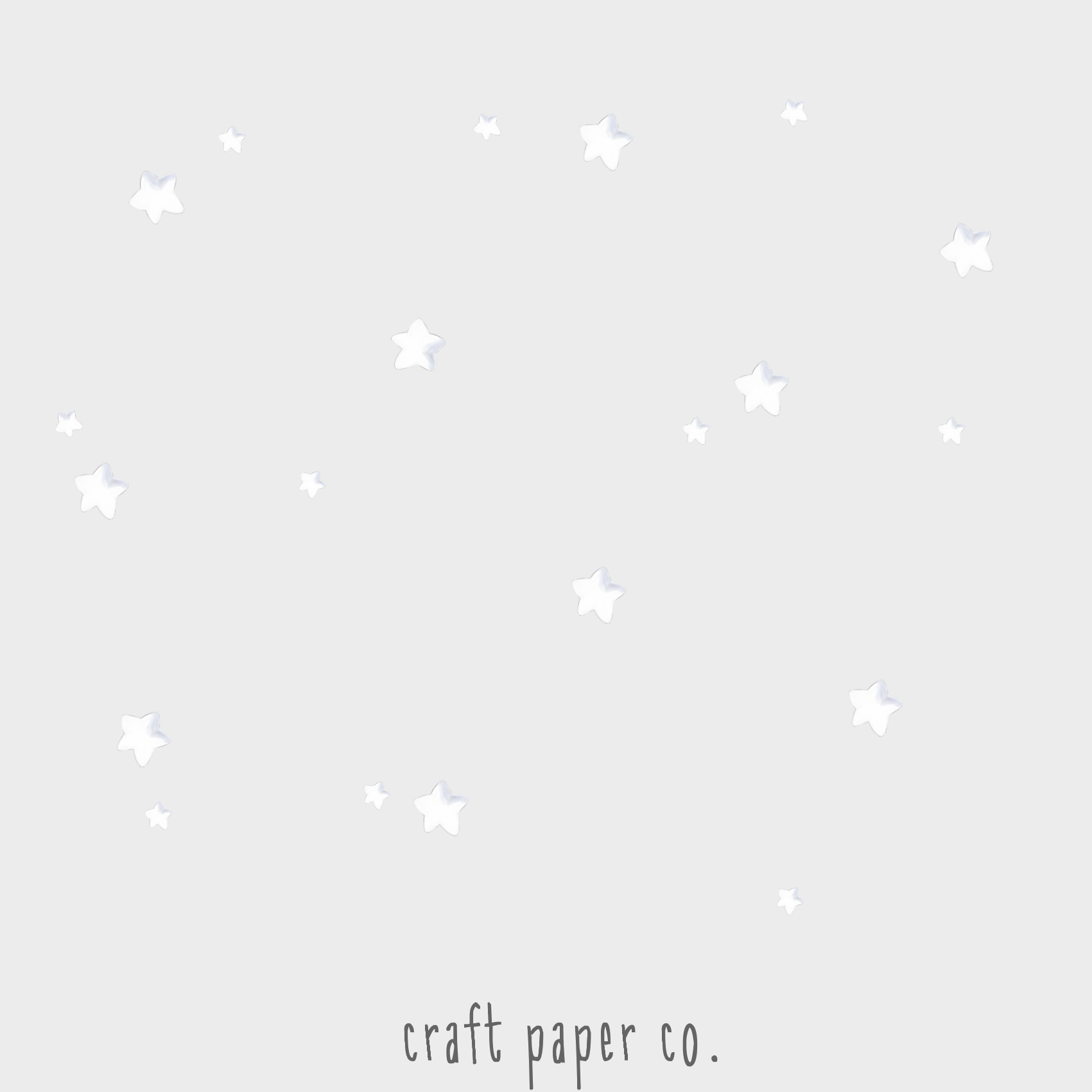 Beyaz Yıldızlar 20 li Sticker Çocuk Odası Duvar Sticker — El çizimi çocuk odası duvar sticker | Craft Paper Co