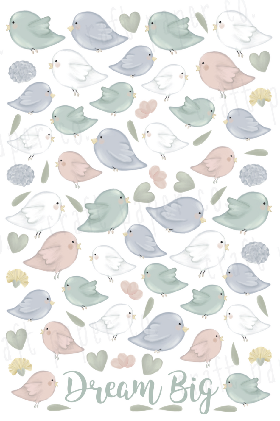 Bıdık Kuşlar Çocuk Odası Duvar Sticker — El çizimi çocuk odası duvar sticker | Craft Paper Co