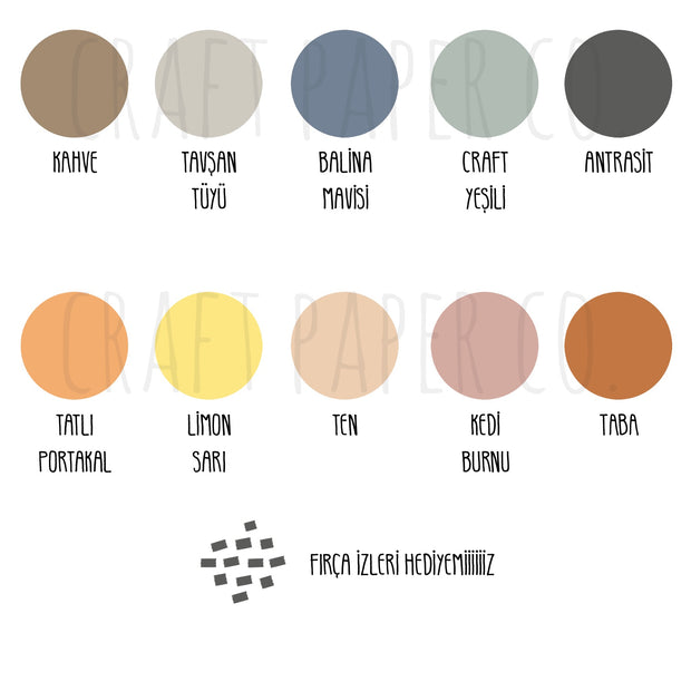 Bohem Dekoratif Daire Duvar Sticker — detay görünümü | Craft Paper Co