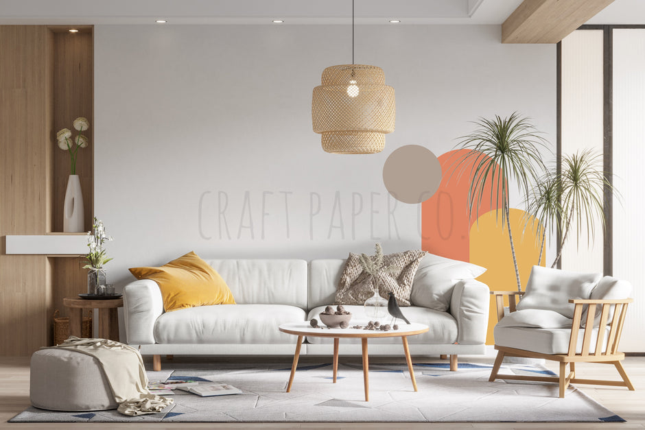 Bohem Dekoratif Tekstil Sticker — detay görünümü | Craft Paper Co