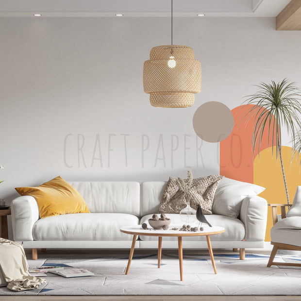 Bohem Dekoratif Tekstil Sticker — detay görünümü | Craft Paper Co