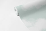 Bulutlar Cadde Mint Duvar Kağıdı; 94 cm non-woven kağıt rulosunda desen ve doku görünümü | Craft Paper Co