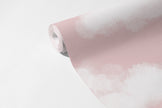 Bulutlar Pinky Pinky Duvar Kağıdı; 94 cm non-woven kağıt rulosunda desen ve doku görünümü | Craft Paper Co