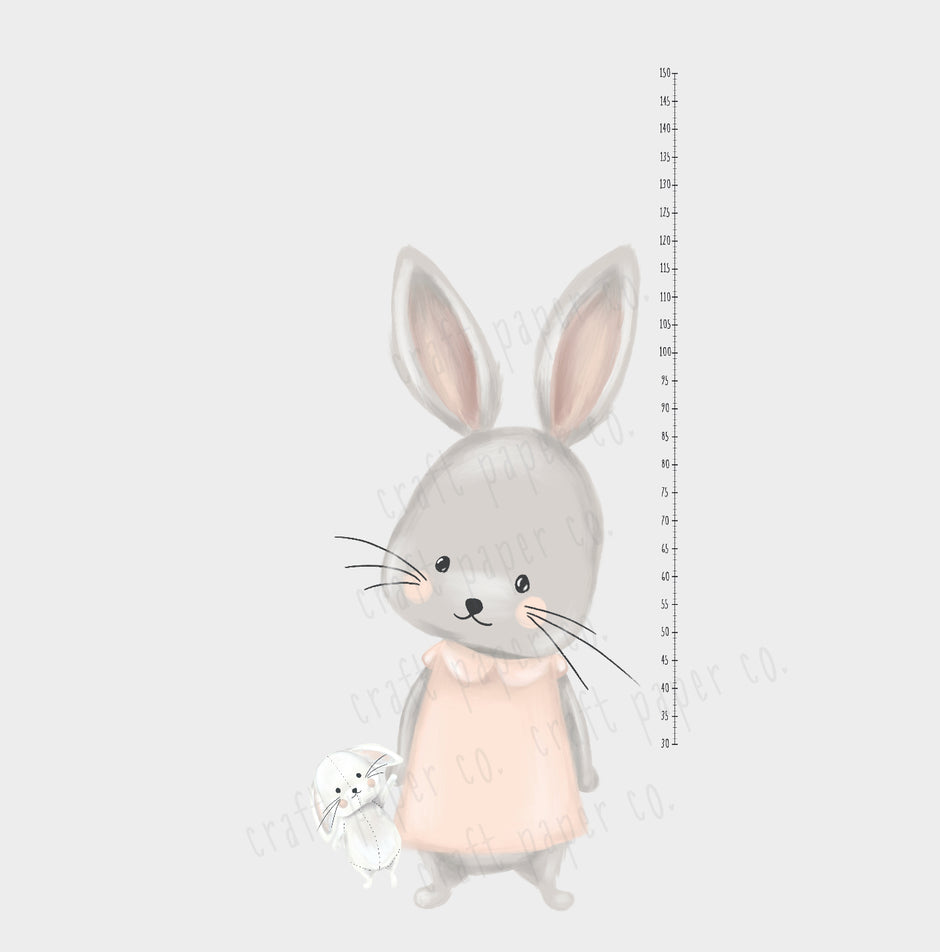Büyük Anne Tavşan Bebek Odası Duvar Sticker — El çizimi çocuk odası duvar sticker | Craft Paper Co
