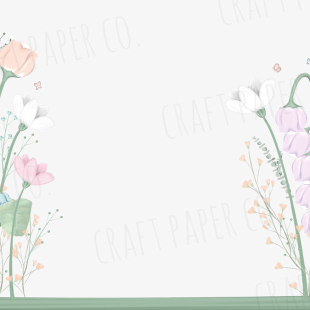 Çiçeklerin Dünyası Duvar Kağıdı — detay görünümü | Craft Paper Co