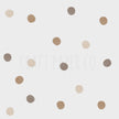Çikolata Renkli Suluboya Görünümlü Puantiyeler Çocuk Odası Duvar Sticker — El çizimi çocuk odası duvar sticker | Craft Paper Co