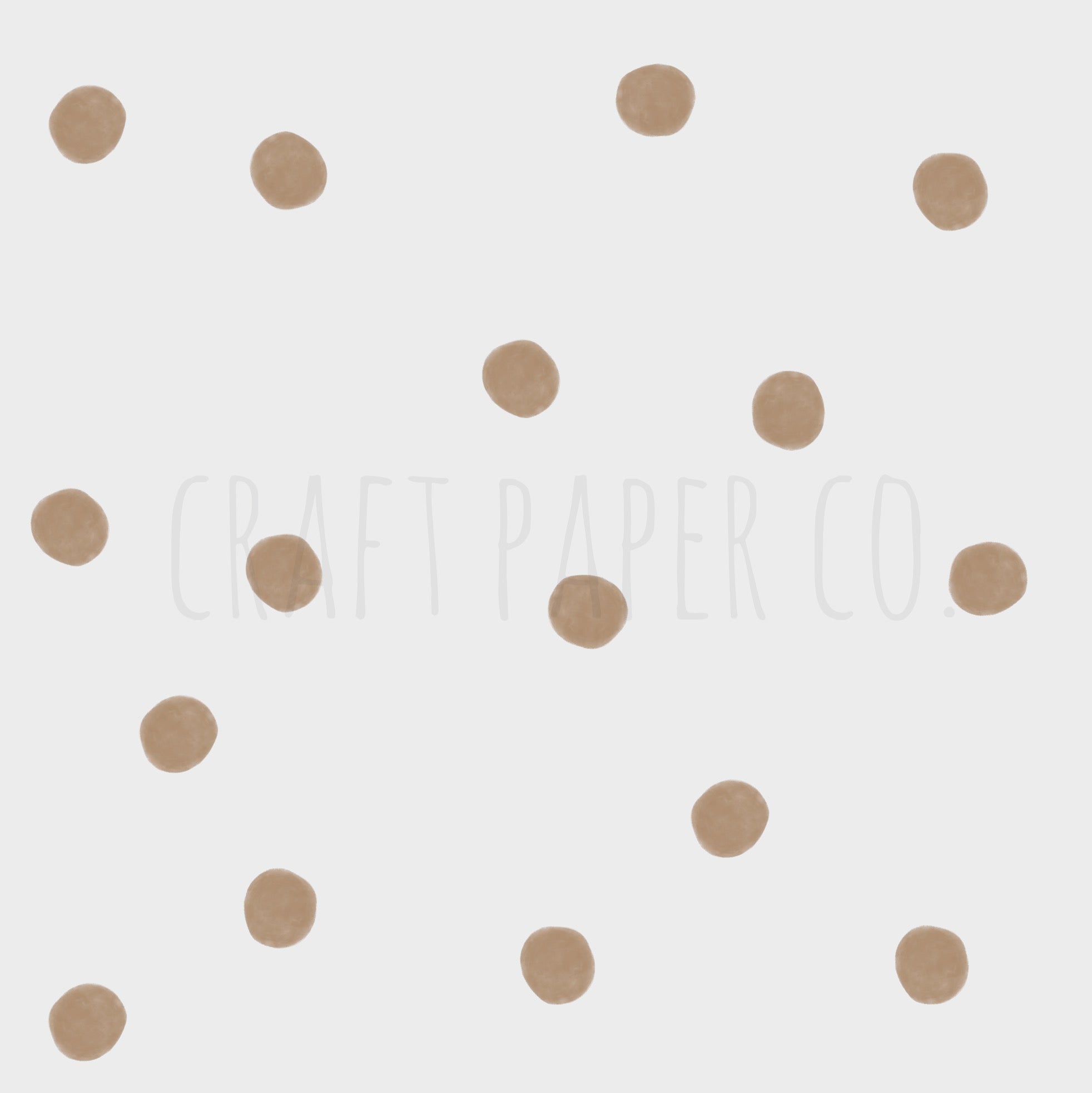 Çikolata Renkli Suluboya Puantiyeler Duvar Sticker — detay görünümü 2 | Craft Paper Co