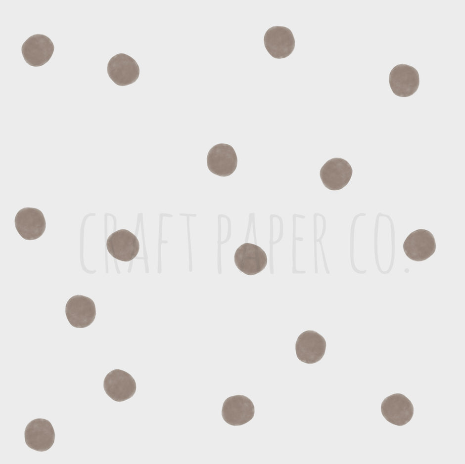 Çikolata Renkli Suluboya Puantiyeler Duvar Sticker — detay görünümü 4 | Craft Paper Co