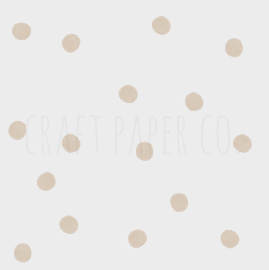 Çikolata Renkli Suluboya Puantiyeler Duvar Sticker — detay görünümü 6 | Craft Paper Co
