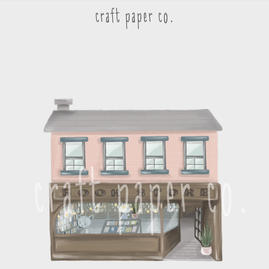 Çok Önemli Kitaplar Kitapçısı Duvar Sticker — detay görünümü | Craft Paper Co