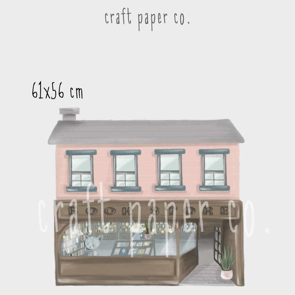 Çok Önemli Kitaplar Kitapçısı Duvar Sticker — detay görünümü 2 | Craft Paper Co