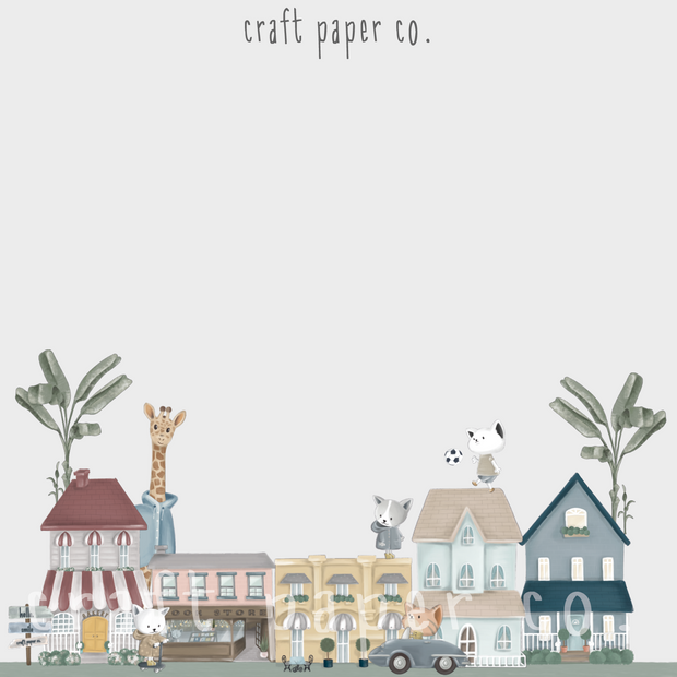 Craft Paper Co. Sokağı Seti Duvar Sticker — detay görünümü 2 | Craft Paper Co