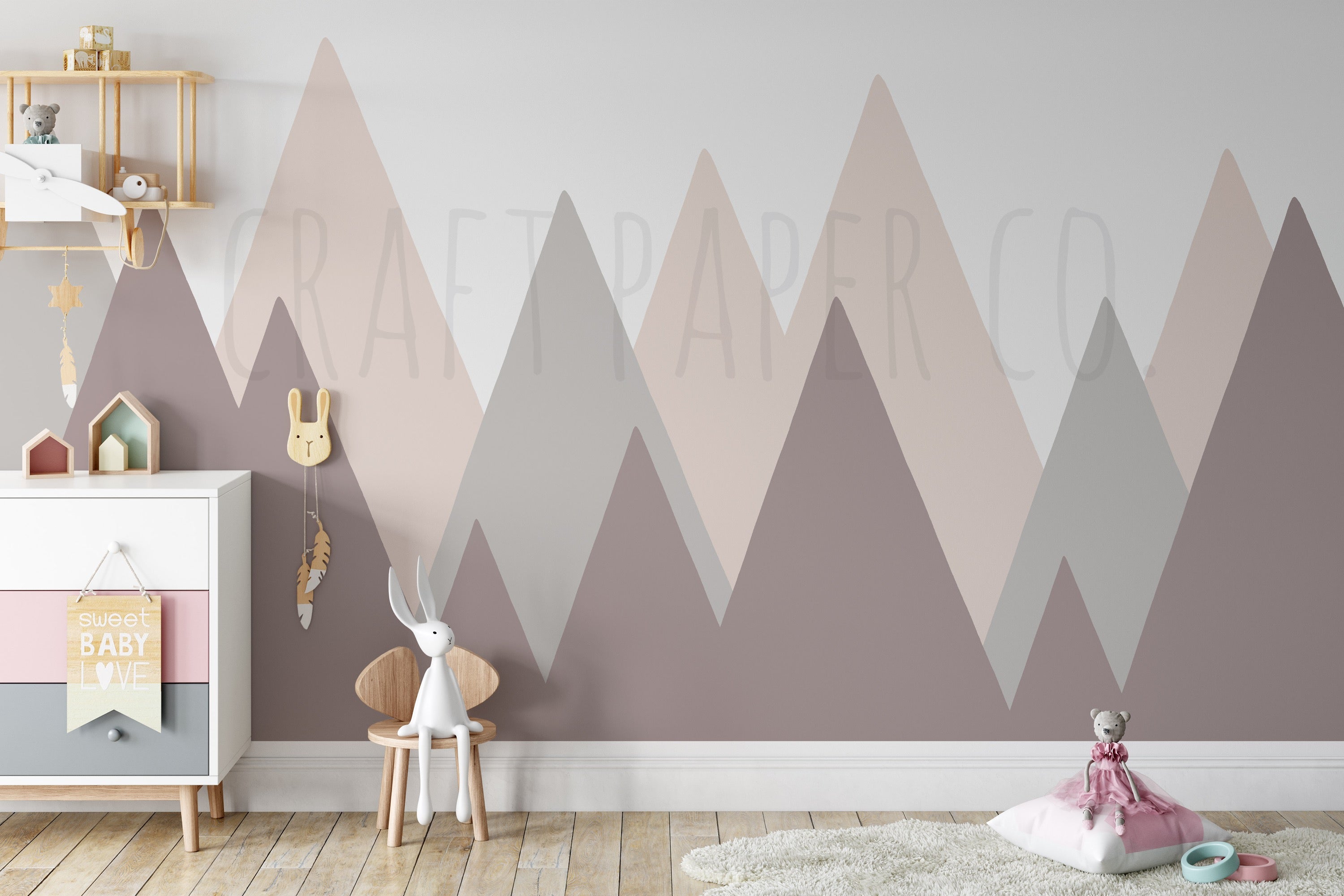 Dağlar Duvar Kağıdı — detay görünümü 2 | Craft Paper Co