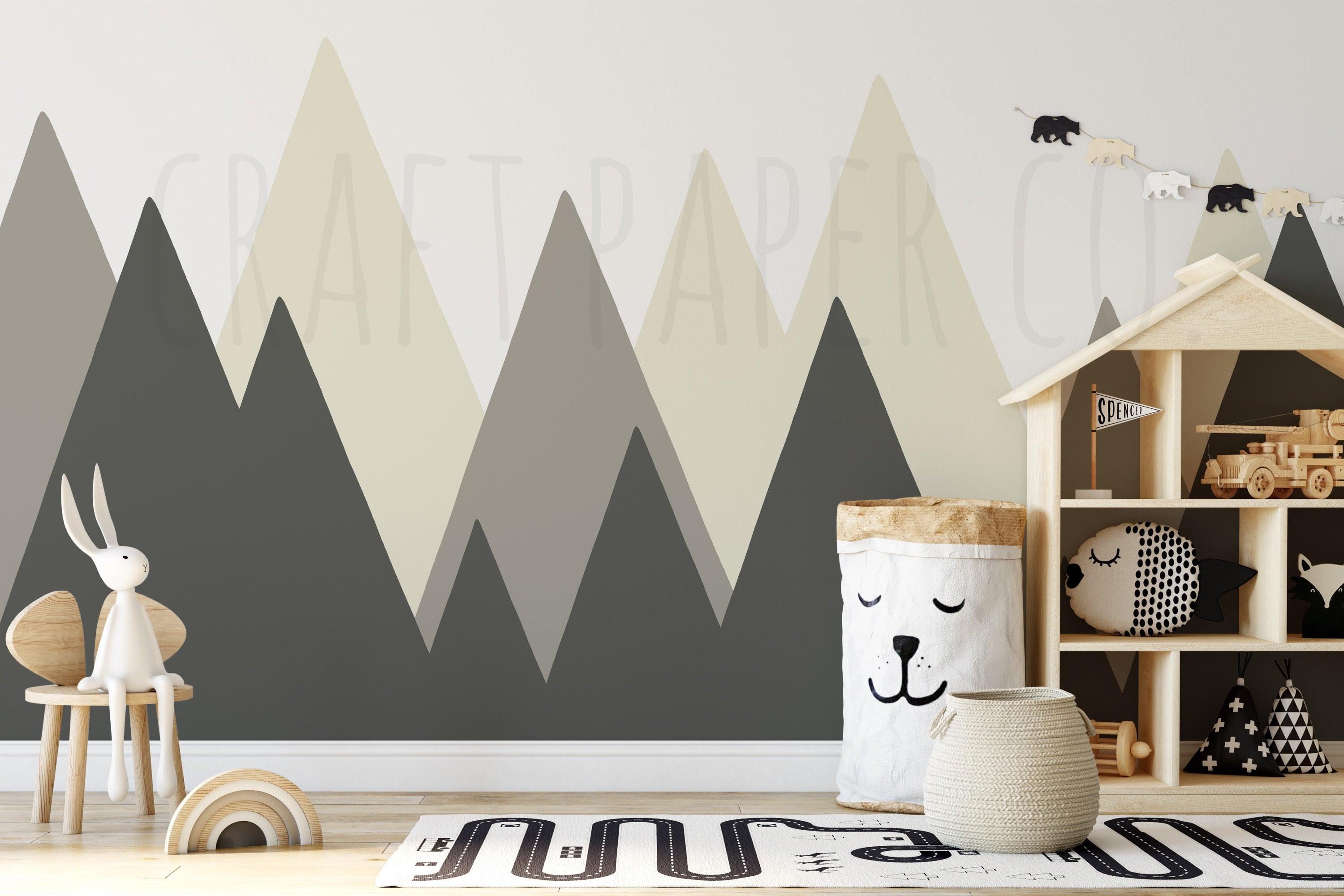 Dağlar Duvar Kağıdı — detay görünümü 3 | Craft Paper Co