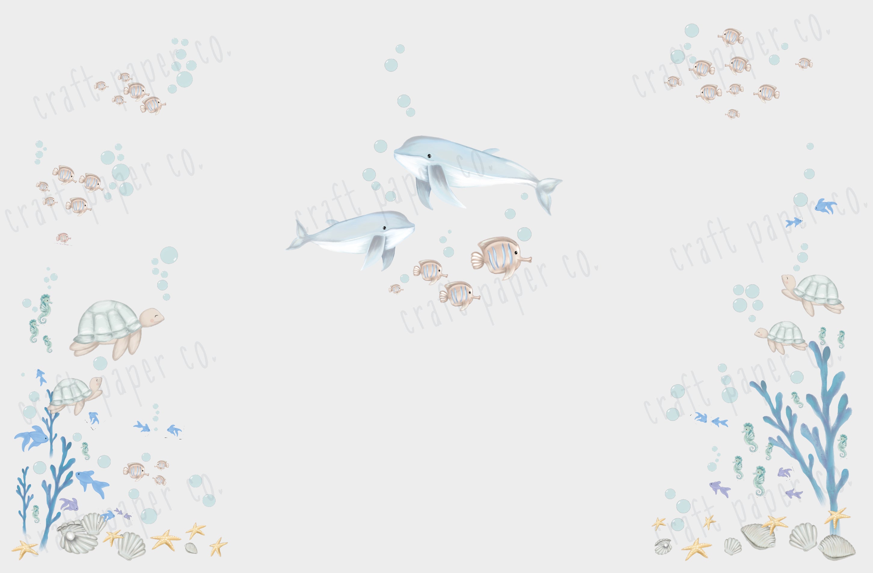 Deniz Temalı Erkek Çocuk Odası Duvar Sticker — detay görünümü 2 | Craft Paper Co