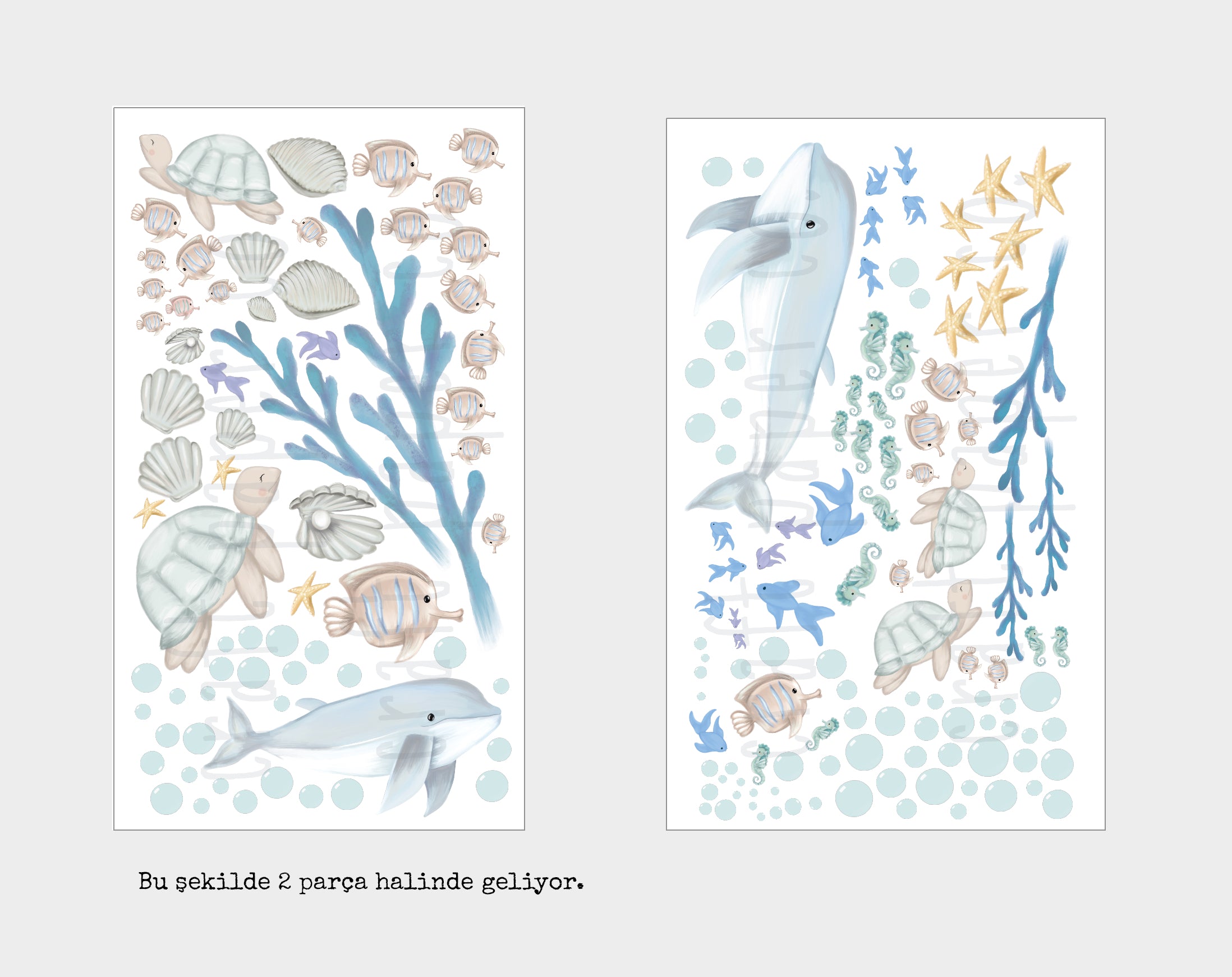 Deniz Temalı Erkek Çocuk Odası Duvar Sticker — detay görünümü 3 | Craft Paper Co
