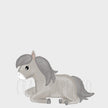 Dinlenen At Çocuk Odası Duvar Sticker — El çizimi çocuk odası duvar sticker | Craft Paper Co