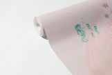 Dolunay ve Deniz Kızı Duvar Kağıdı; desenli kağıt rulosunda doku | Craft Paper Co