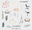 Floral Çocuk Odası Duvar Sticker — detay görünümü | Craft Paper Co