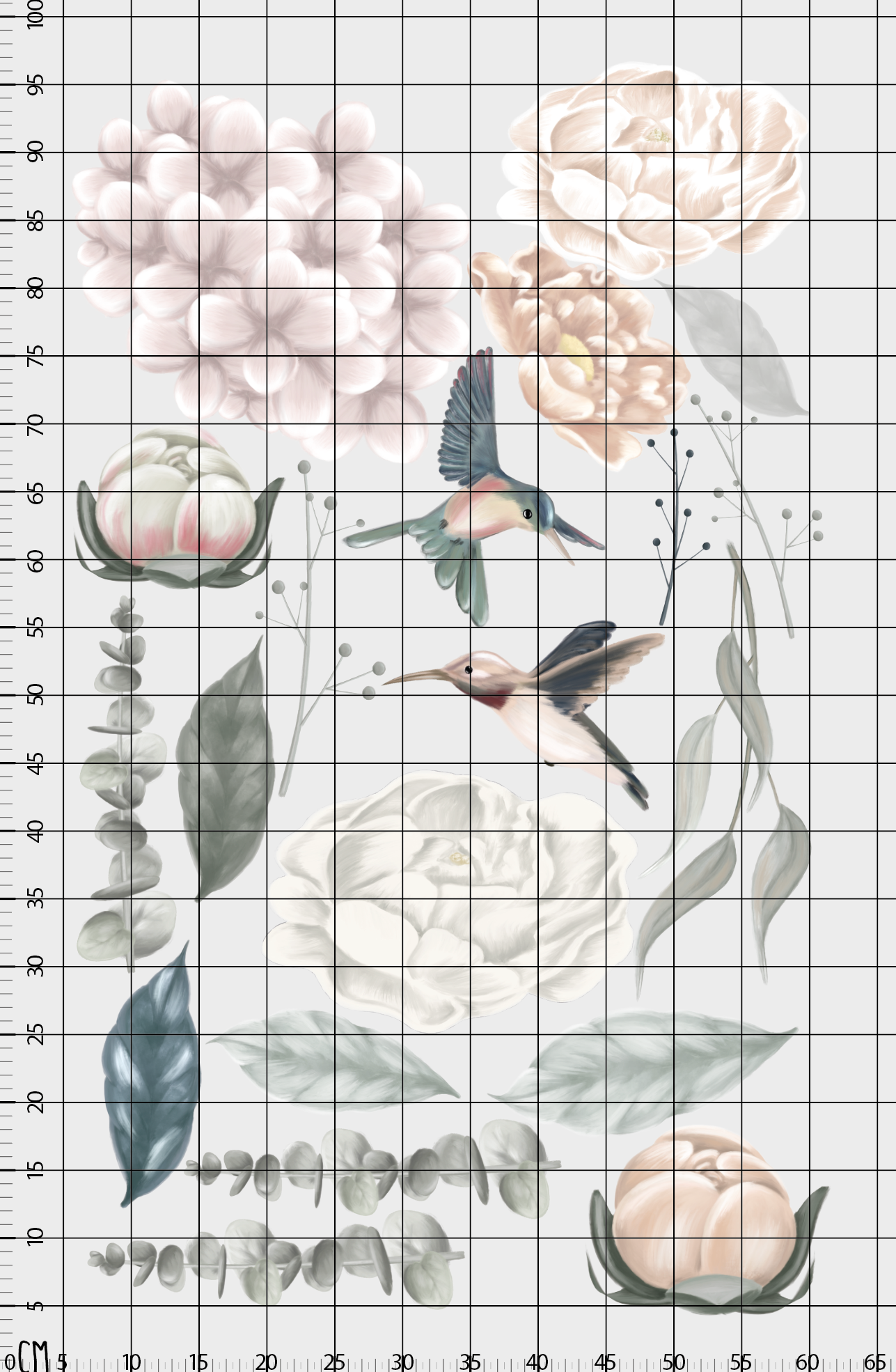 Floral Çocuk Odası Duvar Sticker — detay görünümü 2 | Craft Paper Co