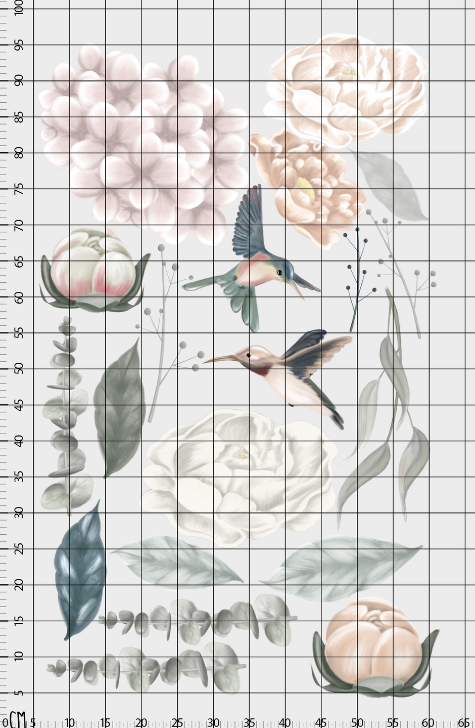 Floral Çocuk Odası Duvar Sticker — detay görünümü 2 | Craft Paper Co
