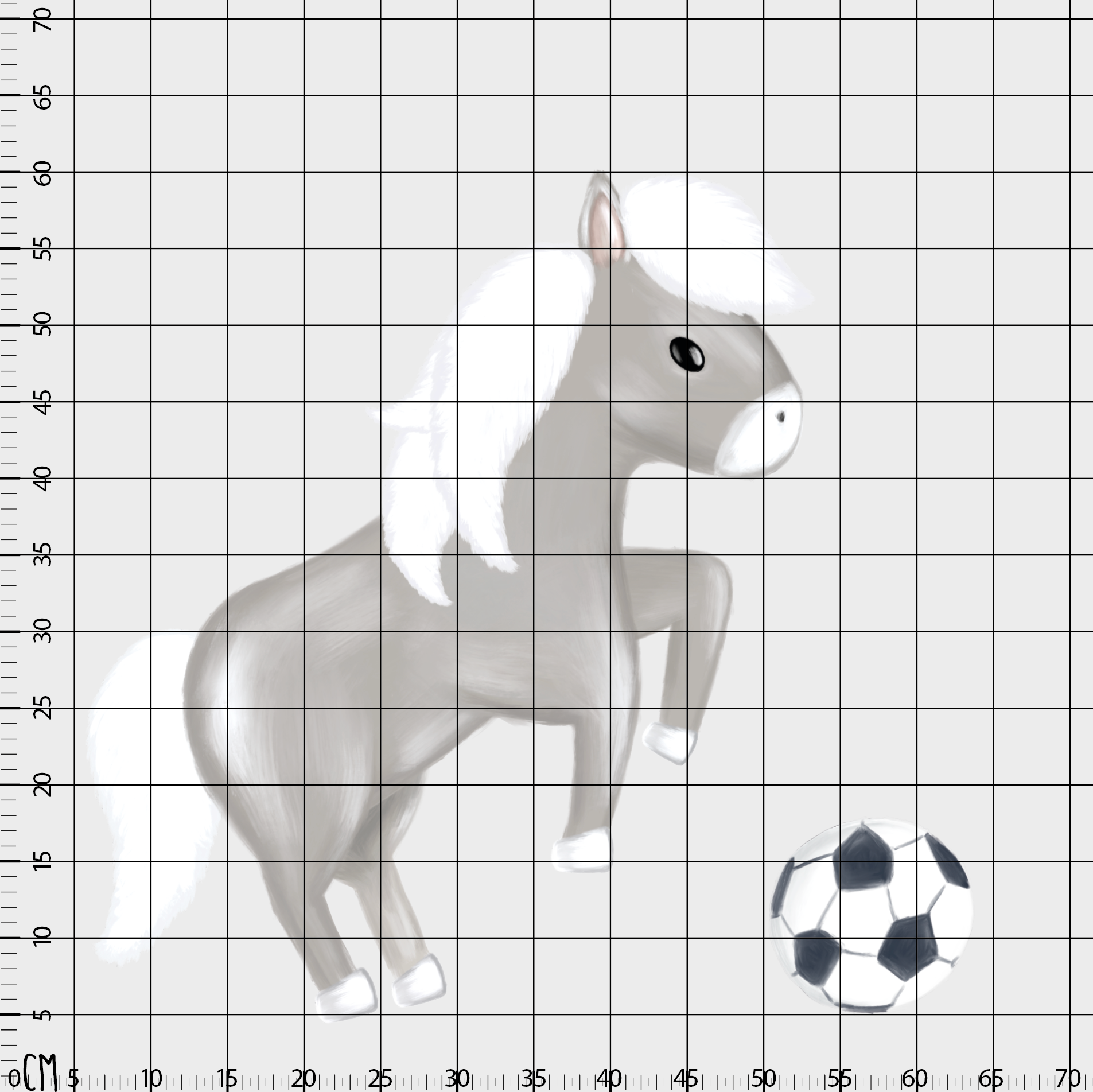 Futbolcu At Erkek Çocuk Odası Duvar Sticker — detay görünümü | Craft Paper Co