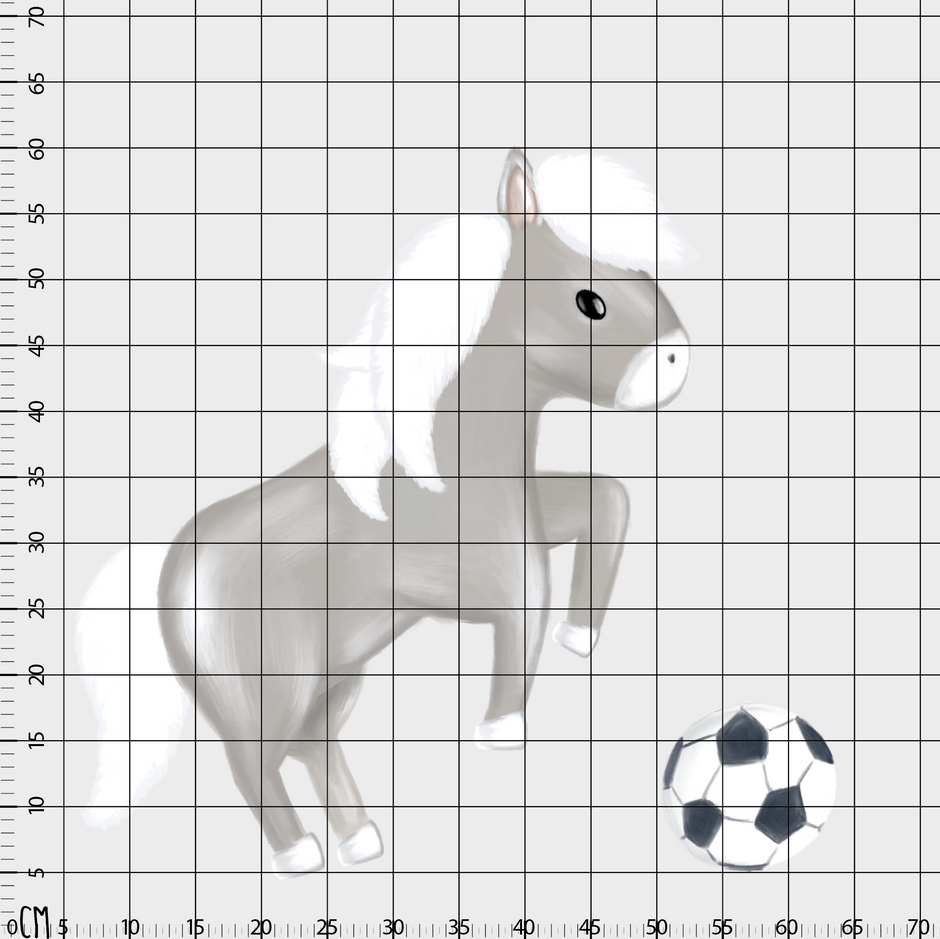 Futbolcu At Erkek Çocuk Odası Duvar Sticker — detay görünümü | Craft Paper Co