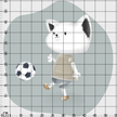Futbolcu Kedicik Balonu Erkek Çocuk Odası Duvar Sticker — detay görünümü 2 | Craft Paper Co