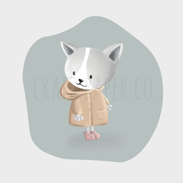 Gözlemci Kedicik Balonu Çocuk Odası Duvar Sticker — detay görünümü | Craft Paper Co