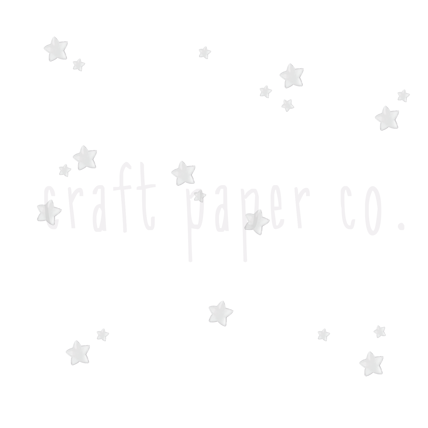 Gri Yıldızlar 20 li Sticker Çocuk Odası Duvar Sticker — El çizimi çocuk odası duvar sticker | Craft Paper Co