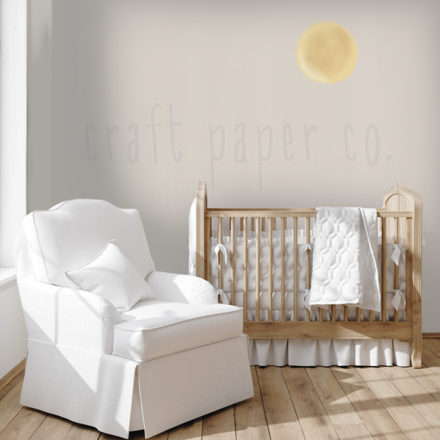 Güneş Çocuk Odası Duvar Sticker — El çizimi çocuk odası duvar sticker | Craft Paper Co