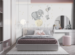 Hayalperest Fil ve Yavrusu Bebek Odası Duvar Sticker — detay görünümü | Craft Paper Co