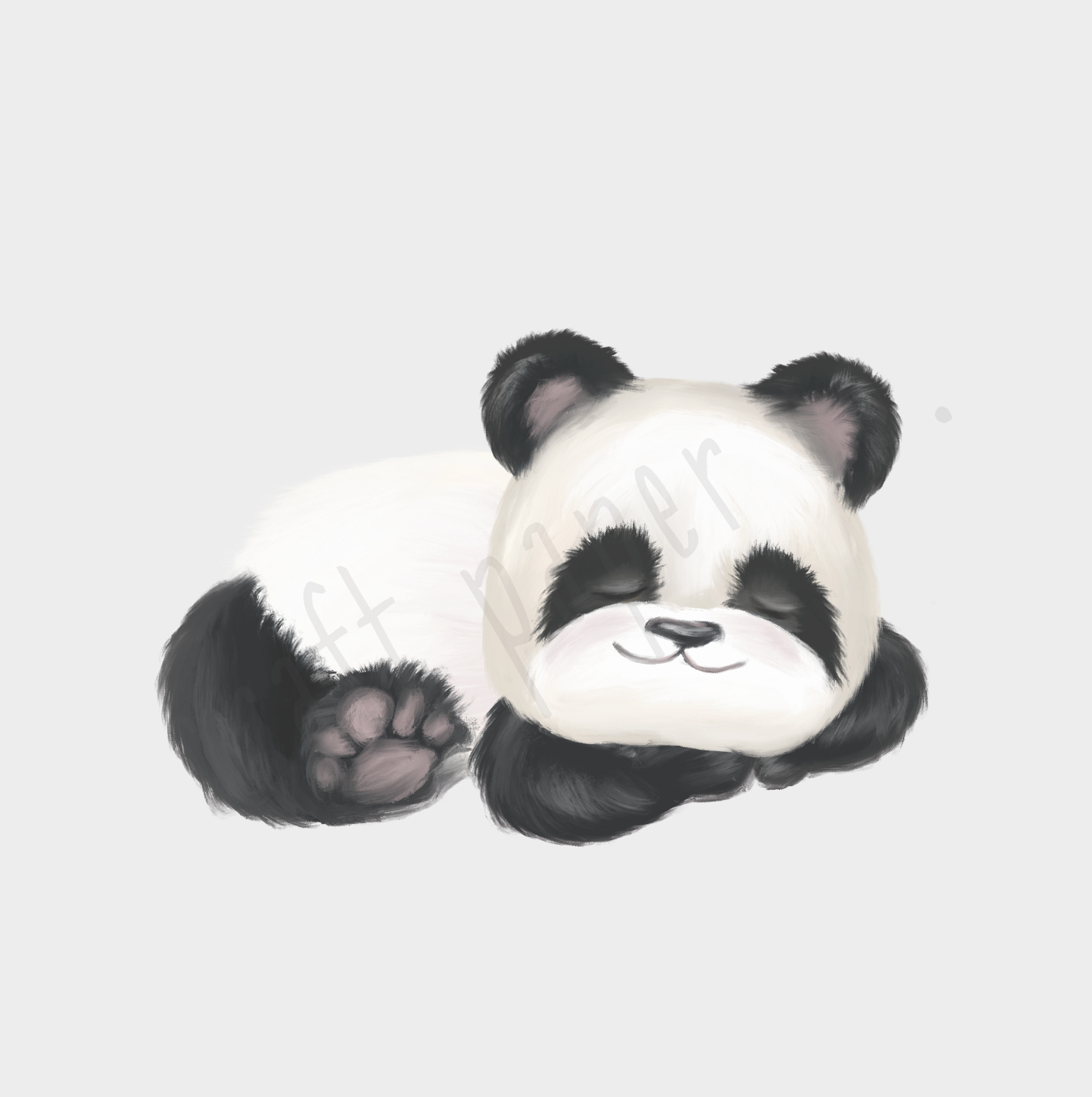 Hayalperest Panda Çocuk Odası Duvar Sticker — El çizimi çocuk odası duvar sticker | Craft Paper Co