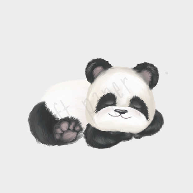 Hayalperest Panda Çocuk Odası Duvar Sticker — El çizimi çocuk odası duvar sticker | Craft Paper Co