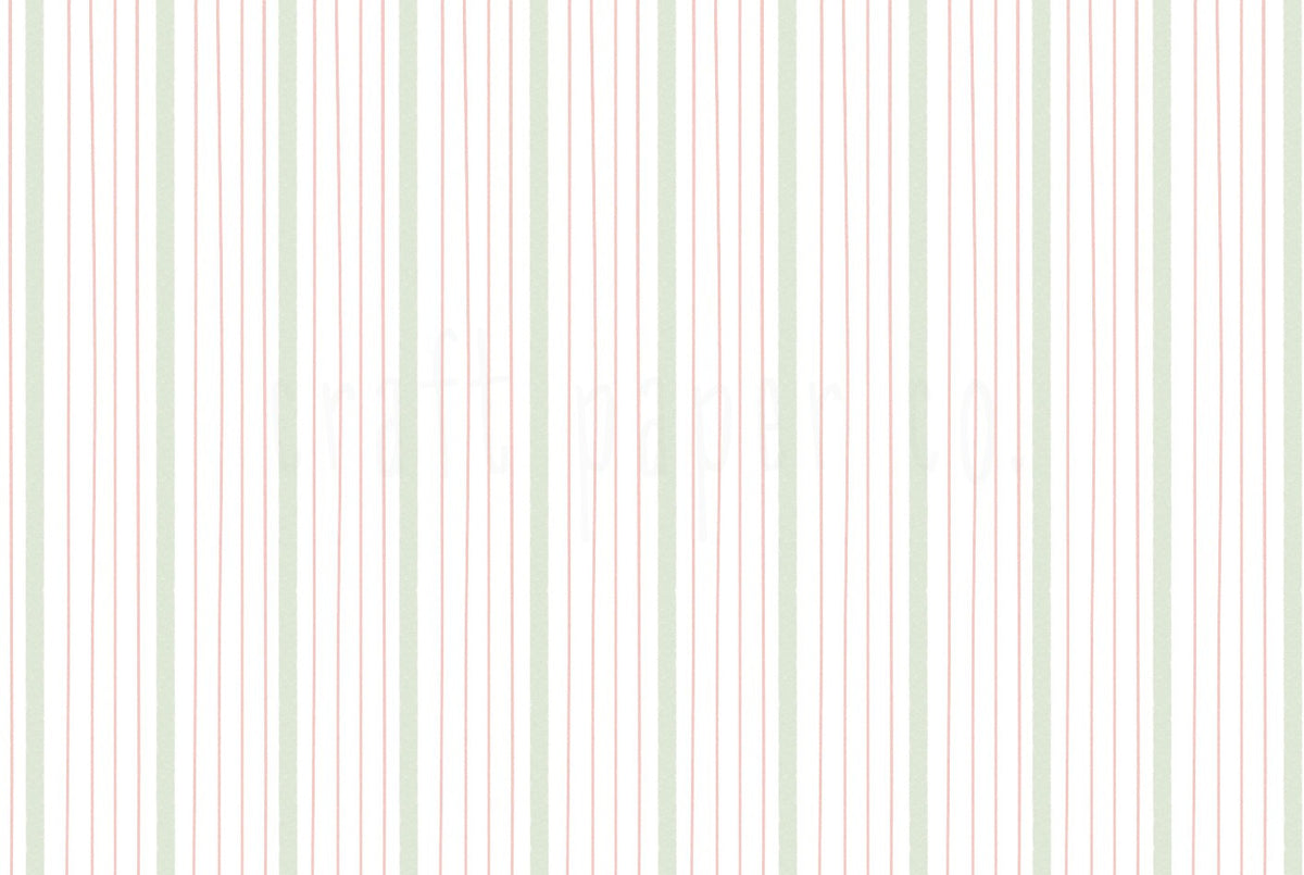 İnce Çizgili Duvar Kağıdı Pembe Adaçayı; pastel ince çizgilerin yakın kesiti | Craft Paper Co