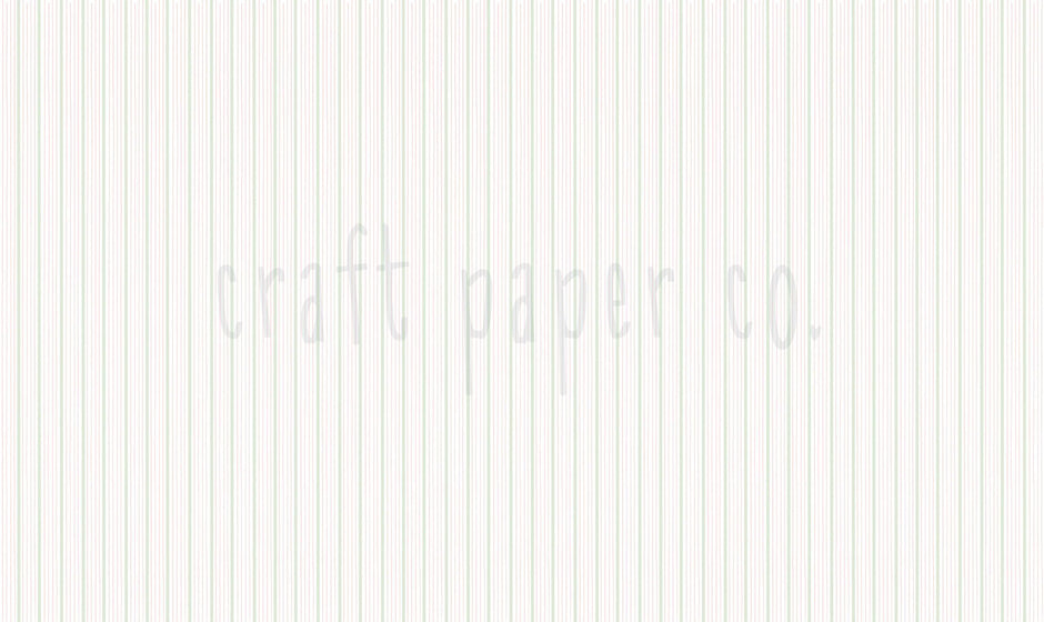 İnce Çizgili Duvar Kağıdı Pembe Adaçayı; beyaz zeminde pembe ve adaçayı çizgiler | Craft Paper Co