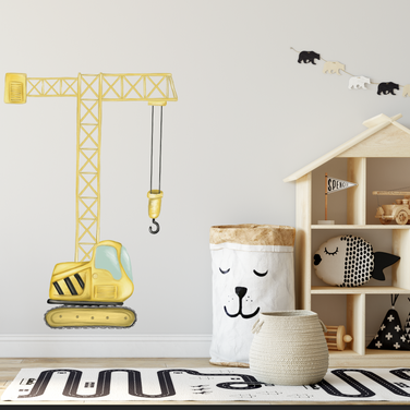 İş Makinaları Erkek Çocuk Odası Duvar Sticker — detay görünümü | Craft Paper Co