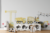 İş Makinaları Erkek Çocuk Odası Duvar Sticker — detay görünümü 2 | Craft Paper Co