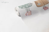 Kedicikler Pudra Gökyüzünde Duvar Kağıdı; rulo yakın çekim, yıldızlı elbise, kahve mont ve pembe botlar | Craft Paper Co