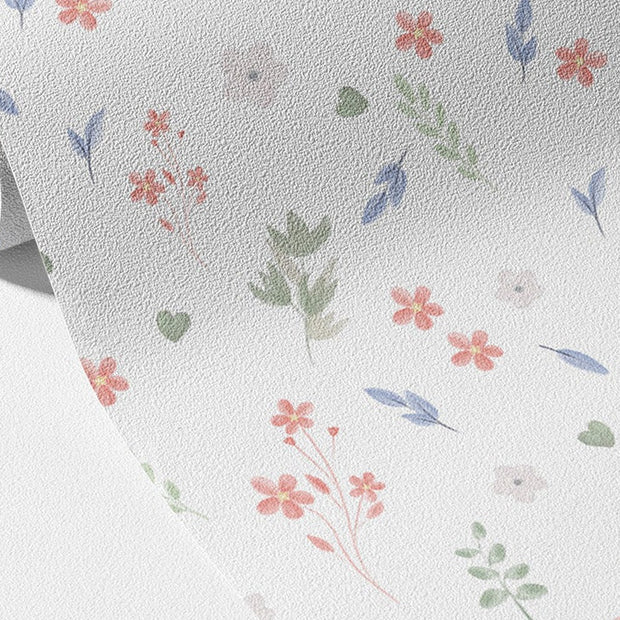 Wildflower Pattern Wallpaper Mural – Girls Room