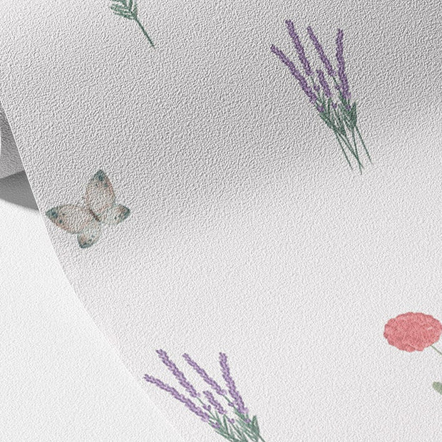 Wildflowers & Butterflies Wallpaper Mural – Kids Room