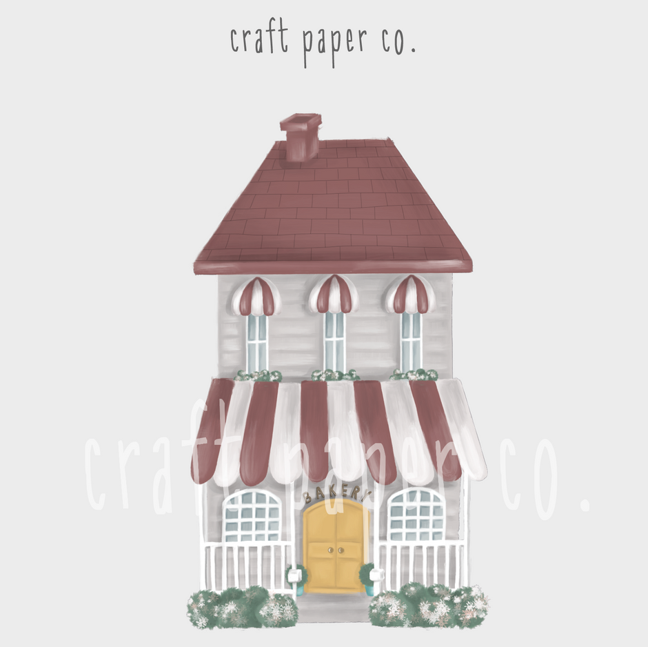Kırmızı Tatlı Fırın Çocuk Odası Duvar Sticker — detay görünümü | Craft Paper Co